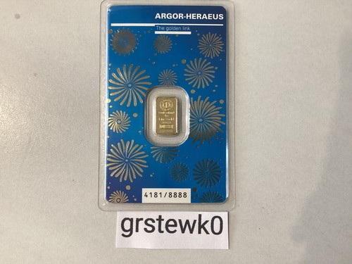 Argor heraeus gold bar - argor, bar-