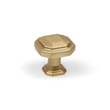 Brass Octagon Cabinet Handles, Knob Gold Square Bar Pull Kitchen Cupboard Drawer