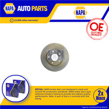 2x Brake Discs Pair Vented