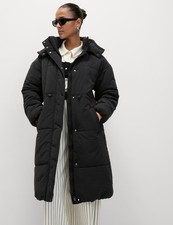 M&S Black Puffer Coat ~ Size