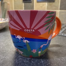 COSTA COFFEE SUMMER FLAMINGOS LIMITED EDITION MUG 2023  12oz NEW