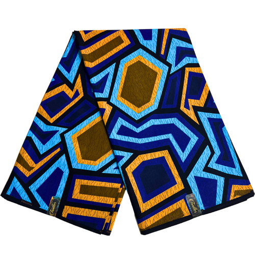 Blue ankara fabric - ankara, african