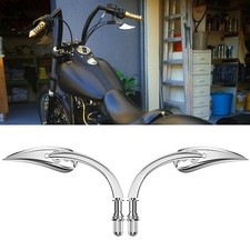 2X Motorcycle Rearview Mirrors For Harley Softail Touring Breakout Street Glide