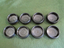 Set 8 Black Bakelite 2" Diameter Furniture Rest Caster Cups - Made in England