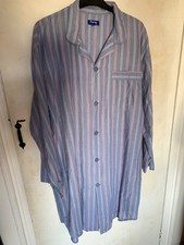 blue stripe mens nightshirt size XL 48-50 inch chest