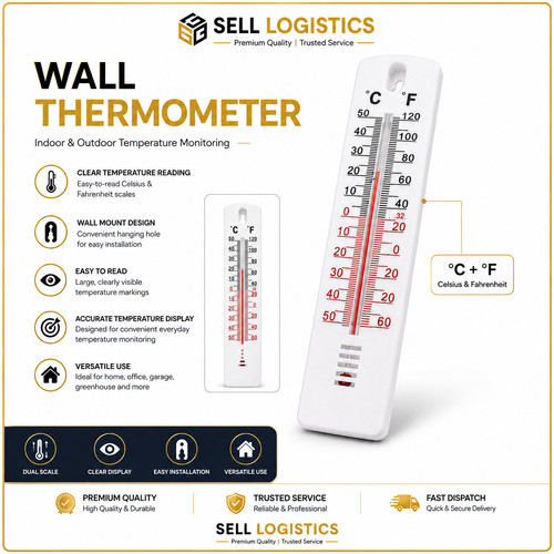 Wall thermometer indoor - thermometer,