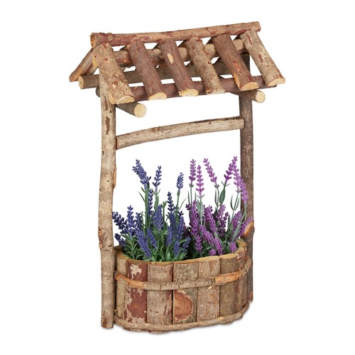 Wheelbarrow planter wooden - planter,