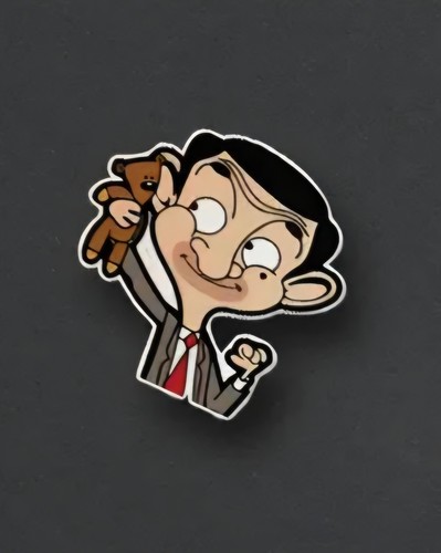 Bean teddy car decal - bean,