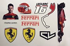 Charles Leclerc Ferrari Racing F1 Stickers