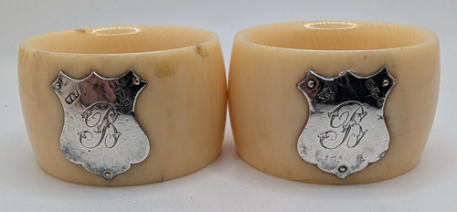 Pair celluloid and sterling - celluloid,