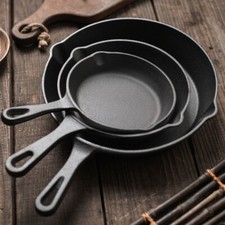 3x Cast Iron Non-Stick Griddle