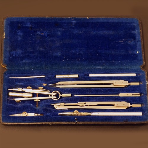 Antique cased draughtsman - antique,
