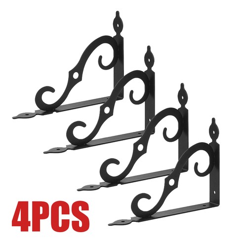 Iron shelf brackets - brackets, vintage