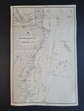 Antique 1911 nautical map -