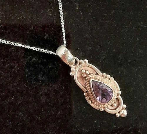 Sterling silver 925 faceted - silver,