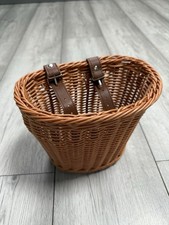 bike basket front wicker basket plastic