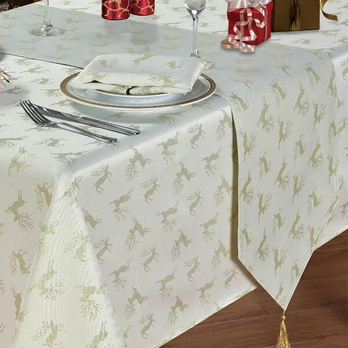 Chateau cream reindeer 33cm - le,