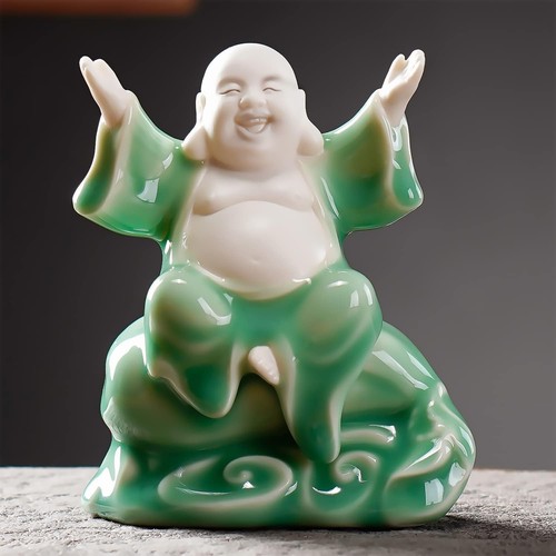 Small green fat laughing - green,
