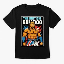 The British Bulldog Retro WWF WWE Wrestling Unisex Adults & Kids T-Shirt