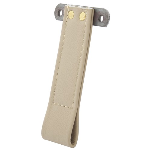 Door pull strap - door, leather