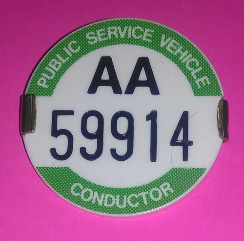 Psv bus conductor badge - badge, pcv