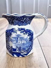 VINTAGE MASON'S IRONSTONE DECORATIVE JUG  BLUE AND WHITE VISTA PATTERN