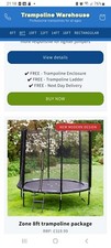 8ft Trampoline With Netting in EXCELLENT CONDITION,  HARDLY USED! BARGAIN