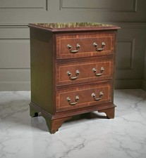Small Antique Reproduction Mahogany Chest Of Drawers Bedside