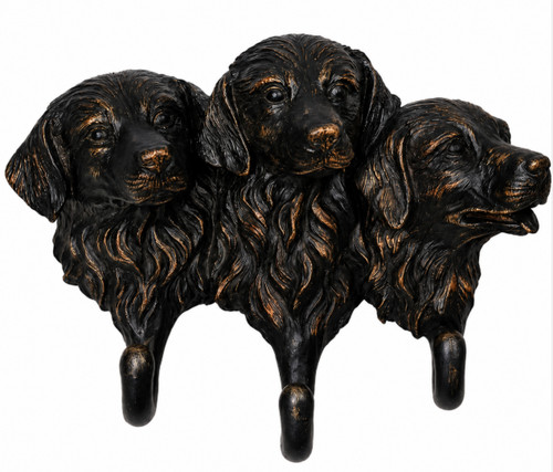 Triple dog head - head, coat