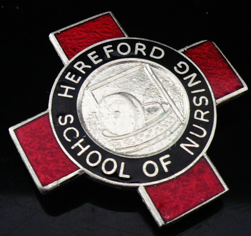 Vintage enamel nursing badge - vintage,