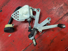 Honda CBR900RR Right Footrest Hanger Rearset Brake Master Cylinder 94-97 BENT