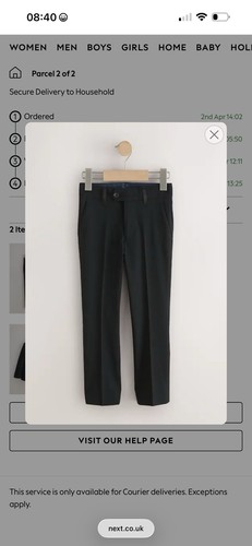 Black tuxedo trouser for boys - black,