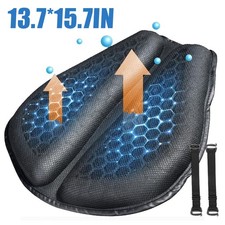 Motorcycle Gel Seat Cushion 3D Honeycomb Design Breathable Shock Absorption