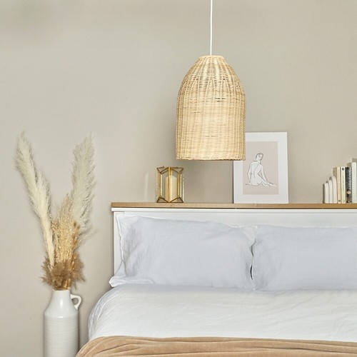 Natural wicker ceiling light - natural,
