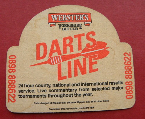 Websters beer mat - beer,