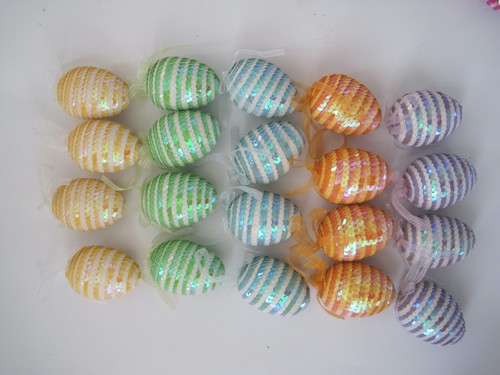 Easter egg sequin multicolor - easter,