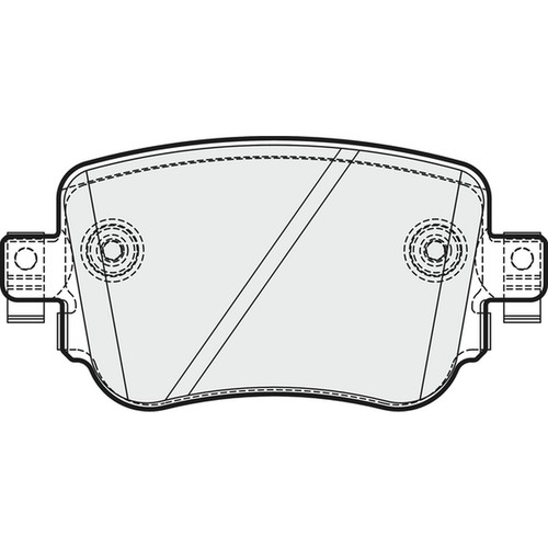 Brake pads set - set, for