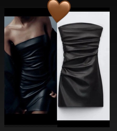 Zara draped faux leather - zara,