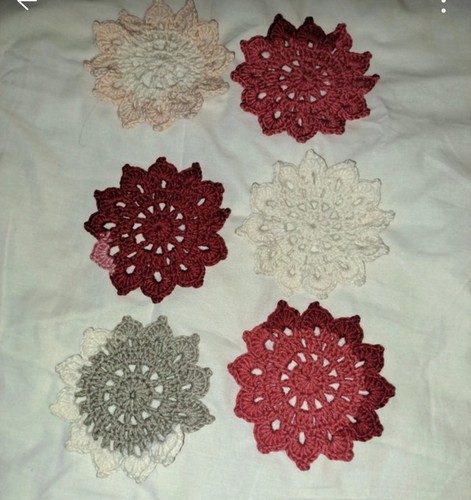 Handmade crochet coasters set - coasters,