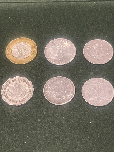 Indian coins rupee - 6, x