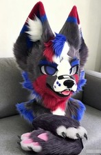 Fursuit Long haired Dog Fox