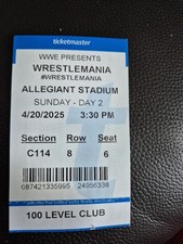 Wrestlemania 41 night 2 ticket
