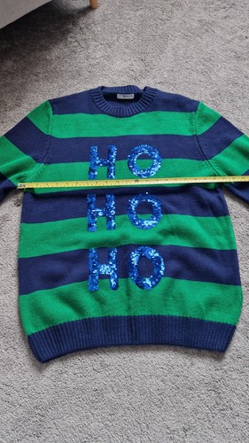 Mens christmas jumper blue - jumper,