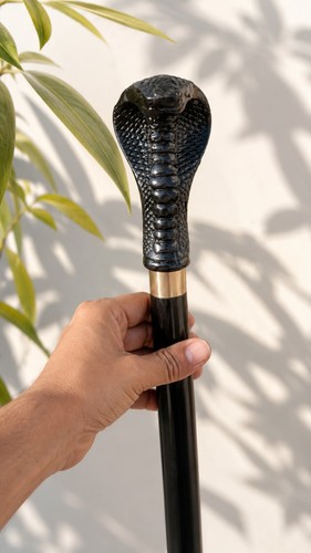 Luxury cobra head walking cane - luxury,