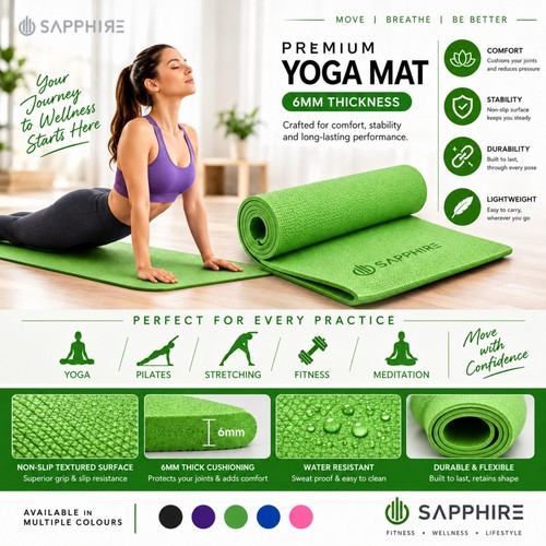 Yoga mat thick - yoga, non