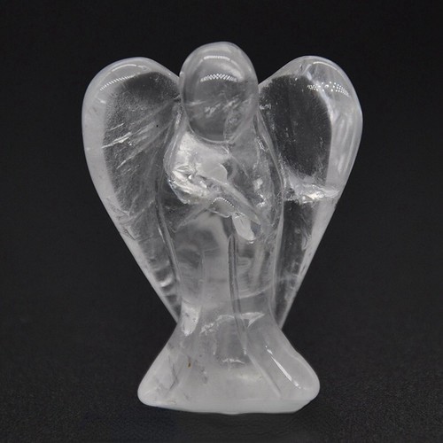 Natural quartz crystal carved - quartz,