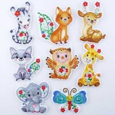Flower Animal Insect Wild Motifs Iron Or Sew On Cute Baby 8 DESIGNS BUY 1 2 276D