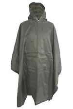  OLIVE WATERPROOF HOODED RIPSTOP COMBAT MILITARY  ARMY PONCHO