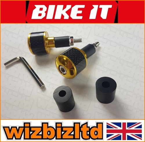 Motorcycle bar ends gold - gold, with