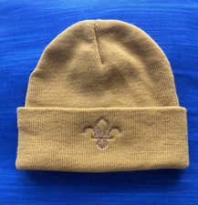 Scouts Hat Beanie Unisex Logo Mustard Beechfield Knit Size New HAT SCOUTING SIZE